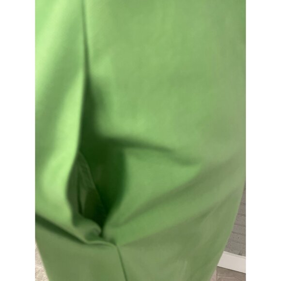 COS Women Green Fit and Flare Silk / Cotton Blend Dress With Pockets Size 2 - Picture 4 of 10